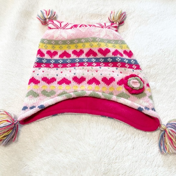 Girl’s H&M Hearts 💕 Knit Hat Size 3-6Y - Picture 7 of 9